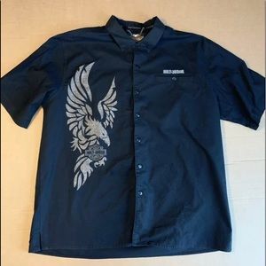 Harley Davidson Men’s Collared Logo Shirt XL